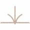 Ekena Millwork Redmond Smooth Timber Gable Bracket, Douglas Fir, 96"W x 56"H x 3 1/2"D x 3 1/2"F, 14/12 Pitch GBW096X56X0404RED00SDF - alternate 1